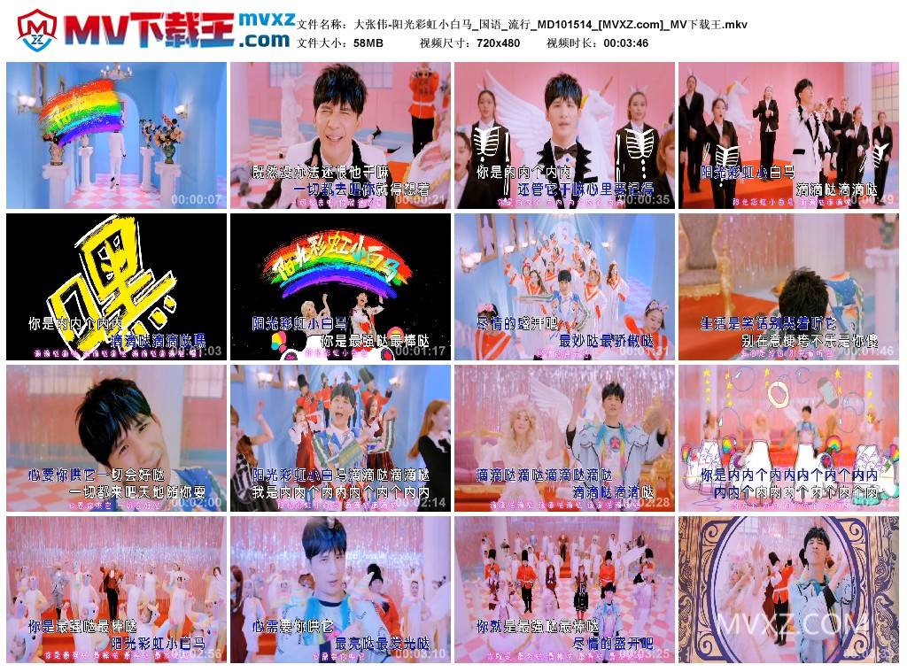 大张伟-阳光彩虹小白马_国语_流行_MD101514